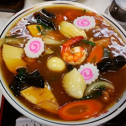 「五目あんかけラーメン　７００円」@近江屋食堂の写真
