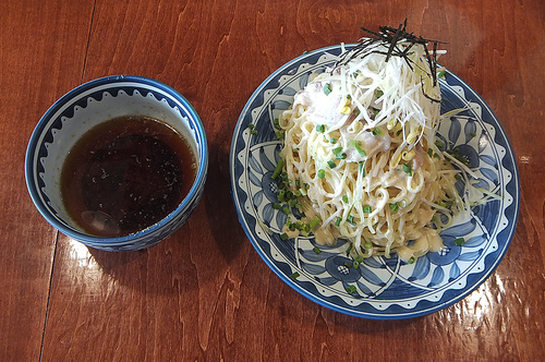 「冷やし豚しゃぶつけめん(大盛り)」@ごとくの写真