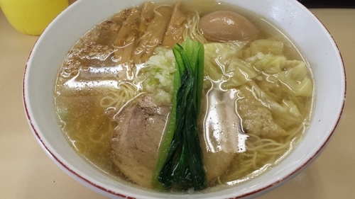 「塩ワンタンメン950円ラーパス味玉」@支那そば 心麺の写真