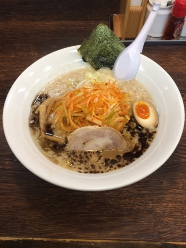「辛ネギラーメン 750円」@屋台らーめん めん吉 新松戸店の写真