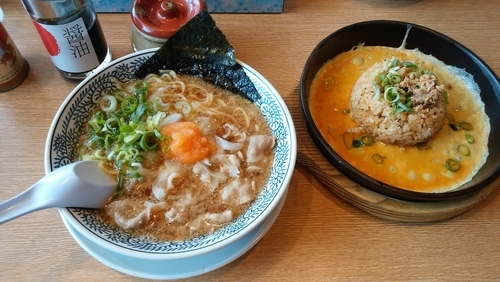 「肉そばチャーハンセット」@丸源ラーメン 市原五井店の写真
