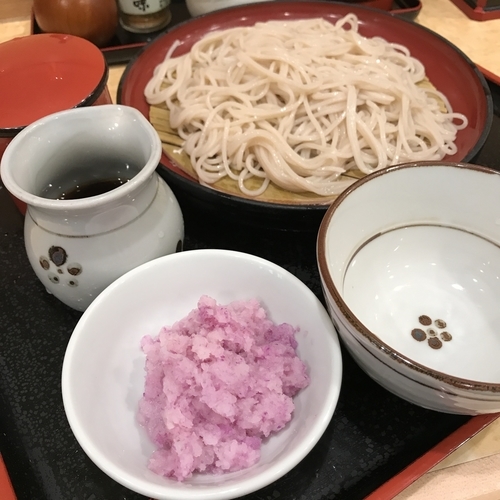 「【店舗限定】辛味おろしせいろ（￥400）」@小諸そば 赤坂店の写真