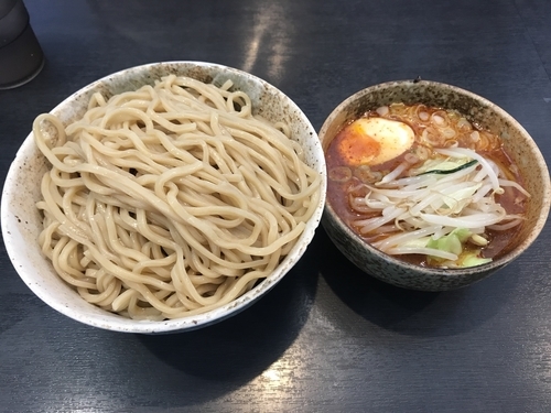 「野菜つけめん大盛辛味ダブル 880円」@つけ麺ながおかの写真