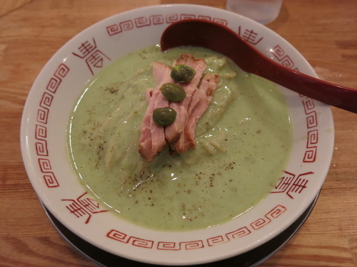 「だだちゃ豆の冷やし麺(期間限定8/23〜27)：1000円」@麺や 七彩 八丁堀店の写真