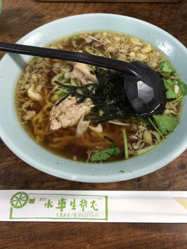 「鳥中華（700円）」@手打ち 水車生そばの写真