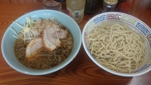 「小　つけ麺　ニンニク少なめ　脂」@ラーメン二郎 亀戸店の写真