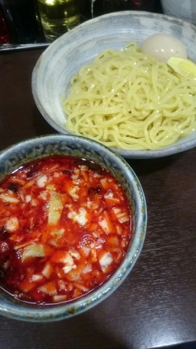 「ピリ辛鶏冷やしつけ麺  ７７０円」@らぁ麺 一歩の写真