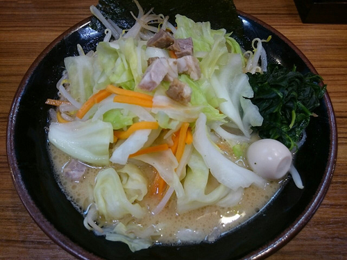 「麺なしラーメン」@横浜家系ラーメン 壱角家 八重洲店の写真