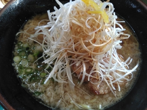 「醤油ネギラーメン　普通+メンマ」@風来坊の写真
