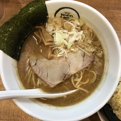 「半ちゃんセット(醤油らーめん)」@麺創 麺魂 江坂本店の写真