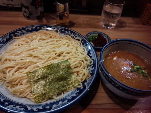 「エビ辛子つけそば」@中華そば・つけそば 浜屋 我孫子店の写真