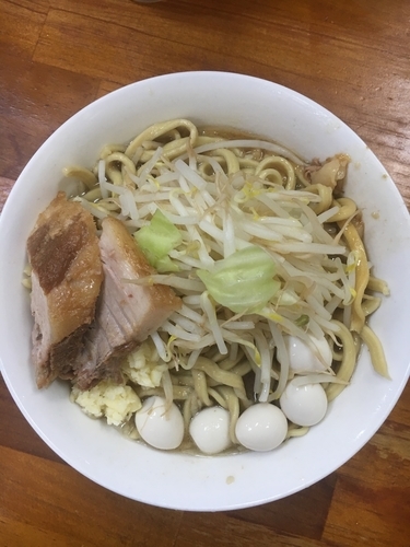 「小ラーメン ➕ うずら ニンニク」@蓮爾 新町一丁目店の写真