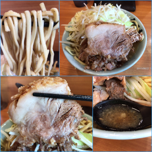 「小ラーメン¥780（野菜少なめ・ニンニク）¥780」@ラーメン二郎 八王子野猿街道店2の写真