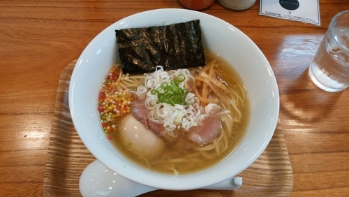 「味玉アメオトソバ(塩)＋替え玉(塩)」@アメノオトの写真