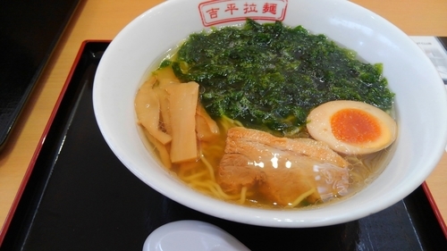 「あおさラーメン@850円」@吉平らーめん 御在所SA店の写真