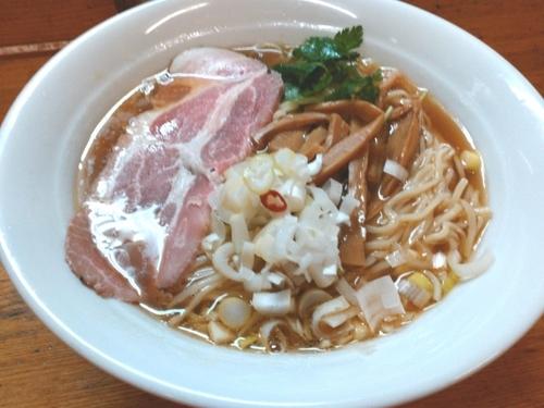 「【限定】冷やし煮干らーめん￥800」@麺屋信玄の写真