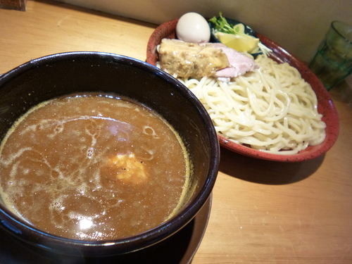 「つけそば（えび油）他」@國分ラーメン食堂の写真