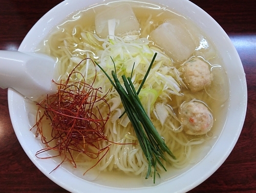 「【夏季限定】冷やしらーめん とり塩」@麺や ふくろうの写真