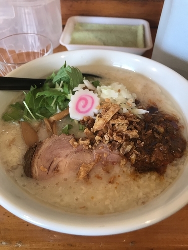 「カレー担々麺」@らぁ麺 亀我楽の写真