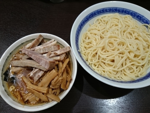 「つけ麺 メンマ＆チャーシュー 中盛」@中華そば べんてんの写真