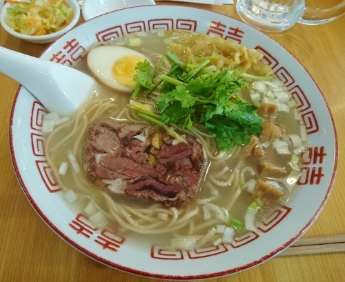 「魚羊麺＋半炒飯　900円」@羊香味坊の写真