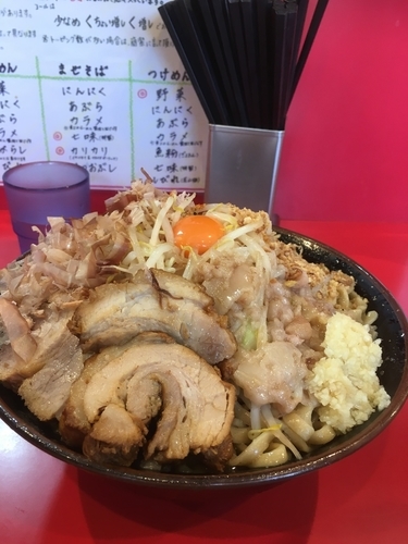 「まぜそば大盛500g」@麺屋 桐龍の写真