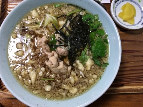 「鳥中華700円」@手打ち 水車生そばの写真