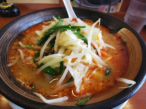 「辛し味噌野菜らーめん」@野菜らーめん 幸楽苑 青梅店の写真