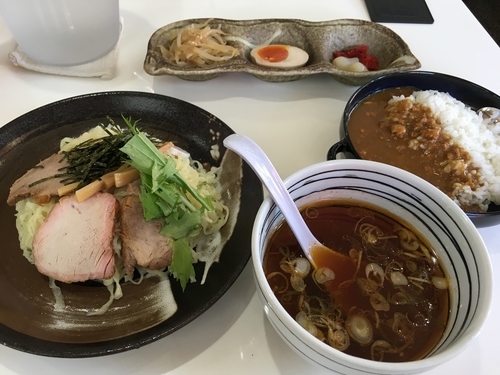 「つけ麺＋ランチセット」@手打ち中華そば 凌駕の写真