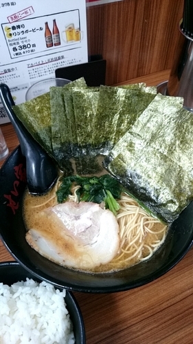「のりラーメン(多め固め)＋のりW＋ライス」@せい家 ひばりが丘店の写真