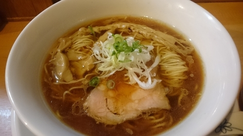 「醤油（800円）＋鶏ラー油丼（10円）」@中華そば 大井町 和渦の写真