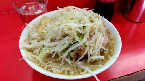 「ぶたラーメン(ニンニク)」@ラーメン二郎 三田本店の写真