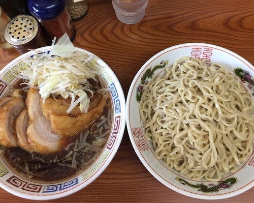 「ブタ入りつけ麺」@ラーメン二郎 亀戸店の写真