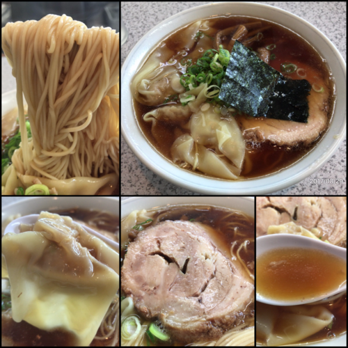 「正油ワンタンめん¥950（麺カタメ）」@支那そばや 鶴ヶ峰店の写真