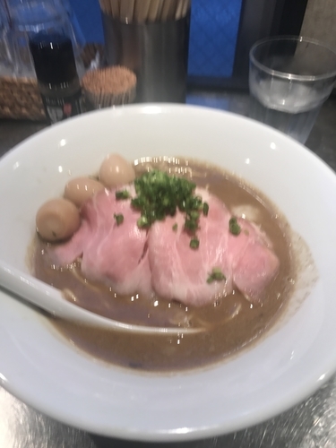 「濃厚煮干し 和え玉」@さんじの写真