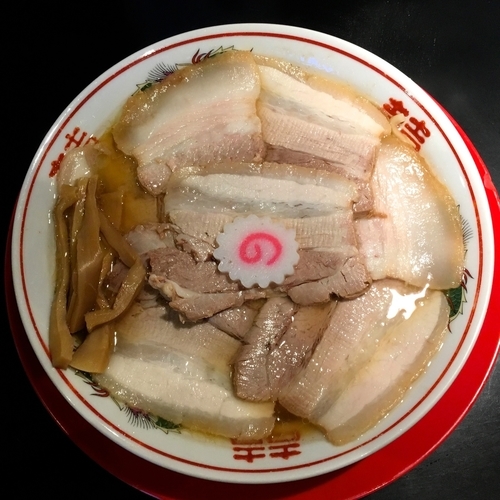 「肉煮干中華そば・毎月29日（肉の日）500円サービス」@肉煮干し中華そば さいころの写真