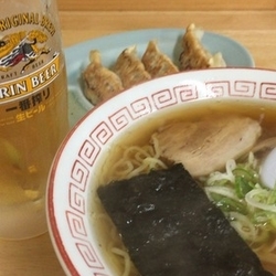 中華そば＋餃子＋ビール