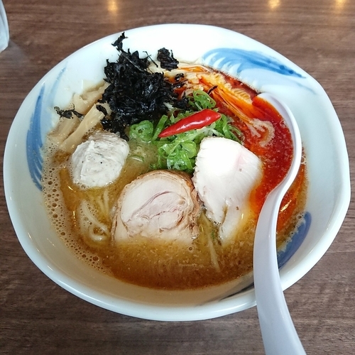 「次世代醬辛濃厚鶏白鯛らーめん @850円限定」@我流麺舞 飛燕の写真