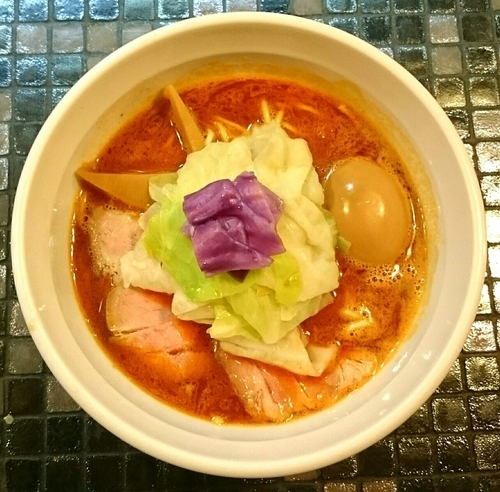 「海老リッチらーめん 味玉」@らーめん 五ノ神製作所の写真