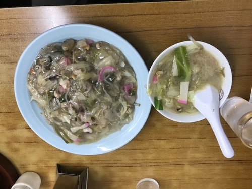 「皿うどんセット 970円」@長崎飯店 虎ノ門店の写真