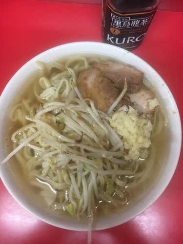 「小ラーメン ヤサイ少なめ➕ニンニク➕カラメ」@ラーメン二郎 千住大橋駅前店の写真