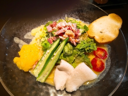 「【期間限定】冷やしサラダ麺900円」@麺屋三一五の写真