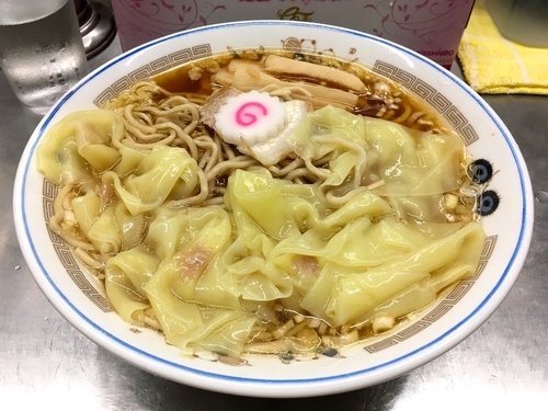 「ワンタンメン 大盛」@中華そば みたかの写真