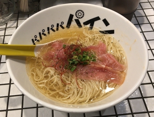 「メメメメメロン(冷やしメロンラーメン･50食限定)930円」@パパパパパインの写真