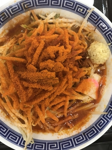 「激辛タンメン 辛さ3」@東京タンメン トナリ 東京ラーメンストリート店の写真