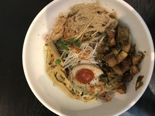 「(限定)煮干まぜそば」@えびす丸の写真