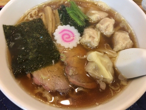 「ワンタンメン800円」@手打中華もめんの写真