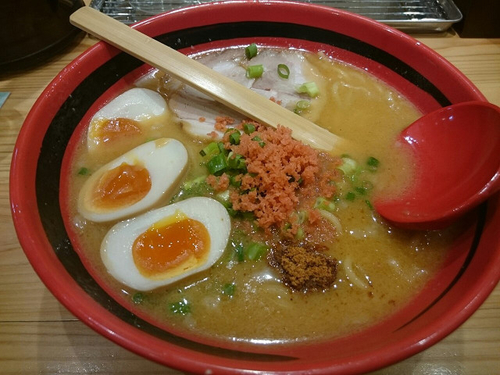 「あじわいみそ、味玉」@えびそば一幻 八重洲地下街店の写真