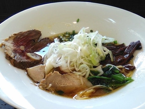 「（限定）Ｗ肉の醤油麺¥850」@竹末 道の駅本陣の写真