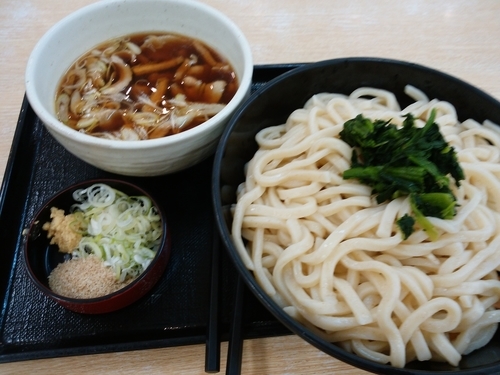 「肉汁上里うどん」@地粉うどんの写真